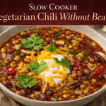 Slow Cooker Vegetarian Chili Without Beans