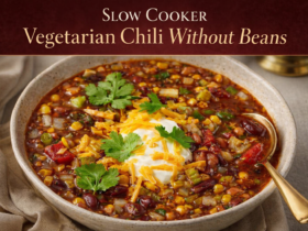 Slow Cooker Vegetarian Chili Without Beans