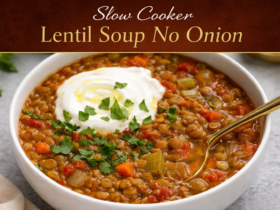 Slow Cooker Lentil Soup No Onion