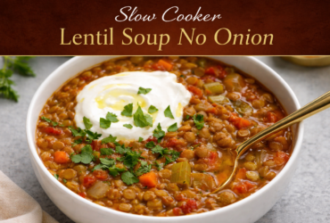 Slow Cooker Lentil Soup No Onion