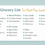 Grocery List For Meal Prep Sunday