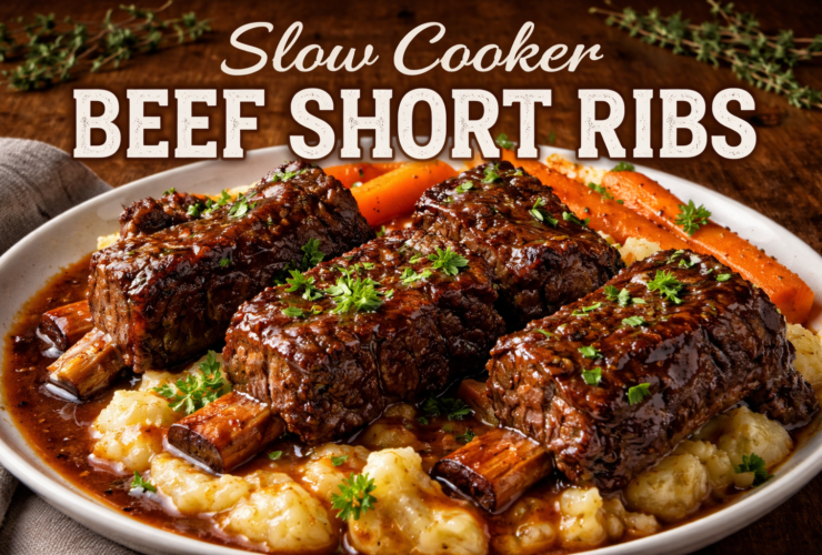 Slow Cooker Beef Short Ribs
