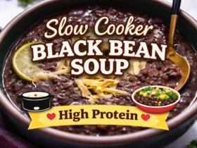 Slow Cooker Black Bean Soup High Protein