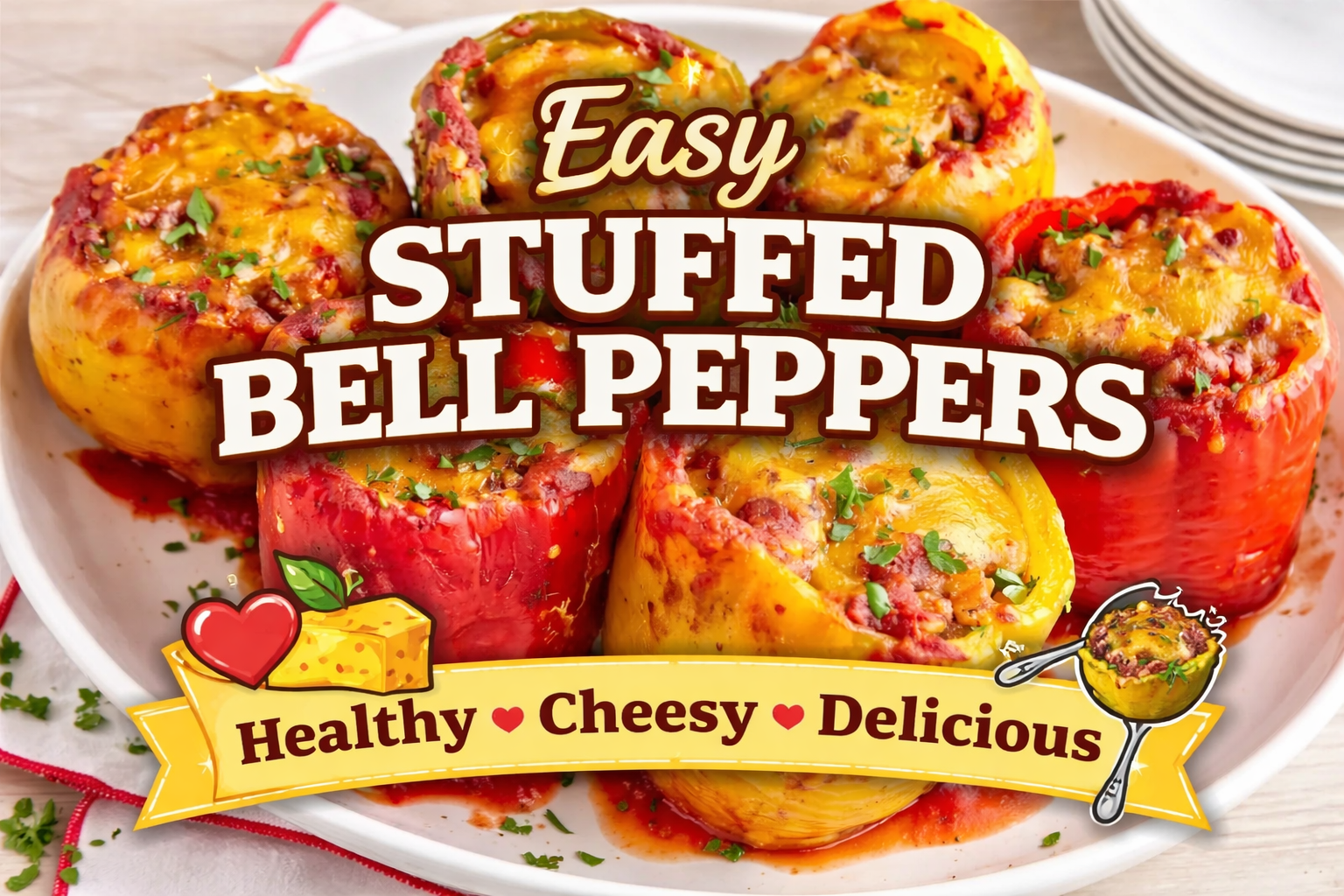 Slow Cooker Stuffed Peppers No Rice