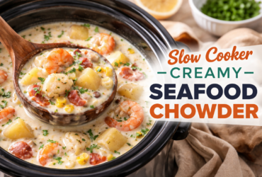 Slow Cooker Creamy Seafood Chowder