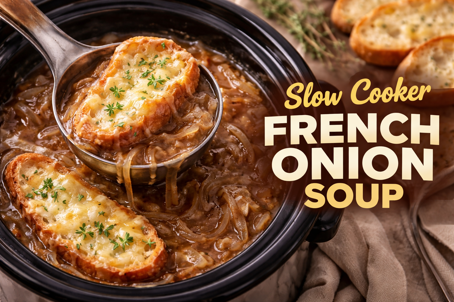 Slow Cooker French Onion Soup