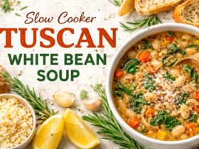 Slow Cooker Tuscan White Bean Soup