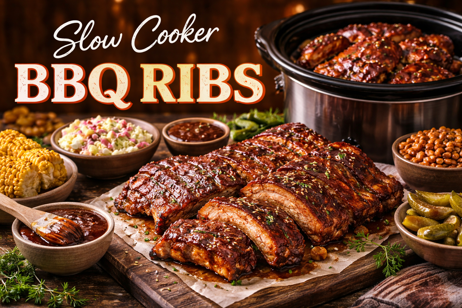 Slow Cooker BBQ Ribs