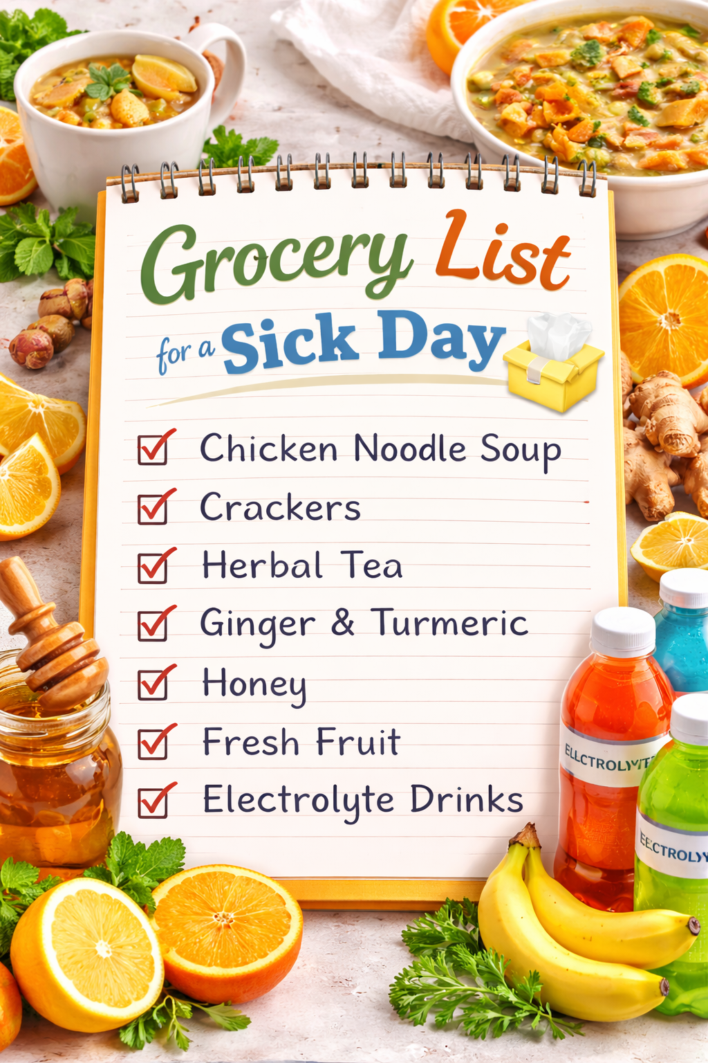Grocery List for a Sick Day
