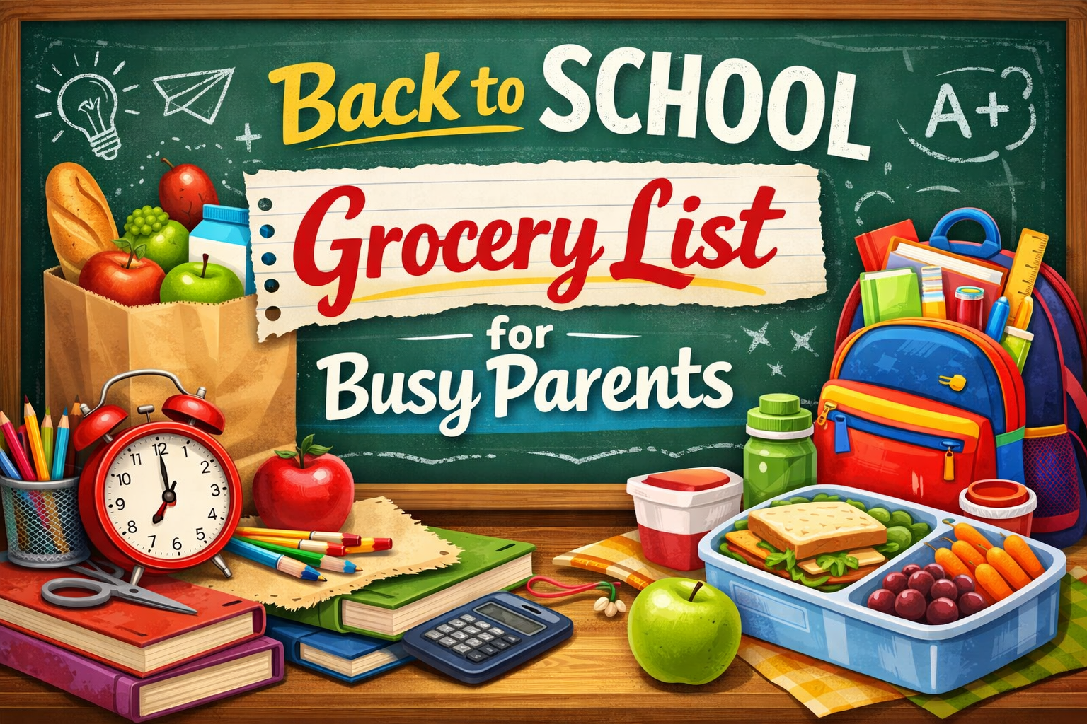 Back to School Grocery List for Busy Parents