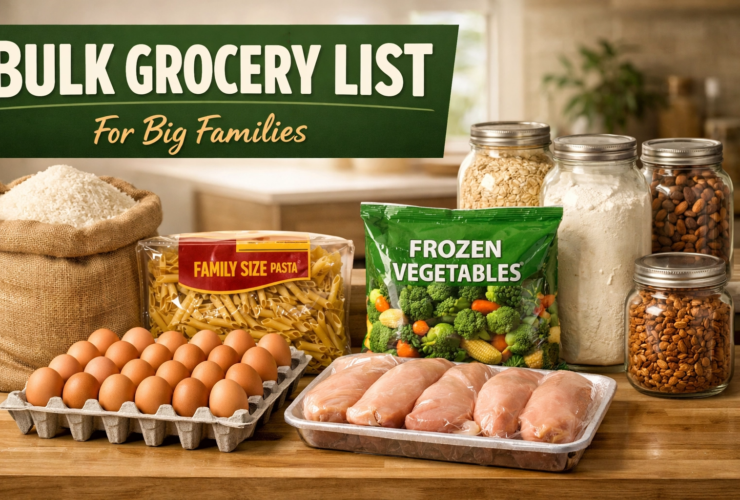 Bulk Grocery List for Big Families