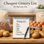 Cheapest Grocery List to Survive On