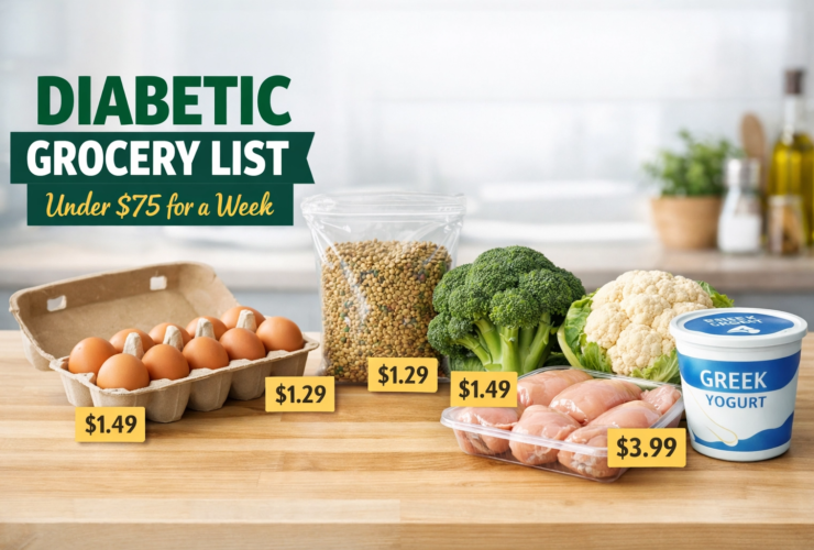 Diabetic Grocery List Under $75 for a Week