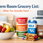Dorm Room Grocery List: What You Actually Need