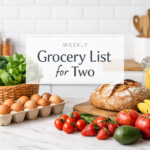 Grocery List for Two People for a Week