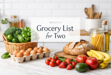 Grocery List for Two People for a Week