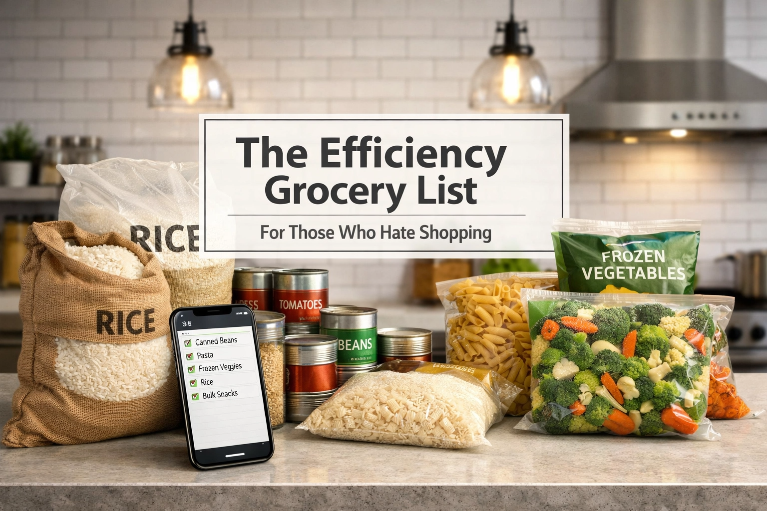 Grocery List for Someone Who Hates Shopping