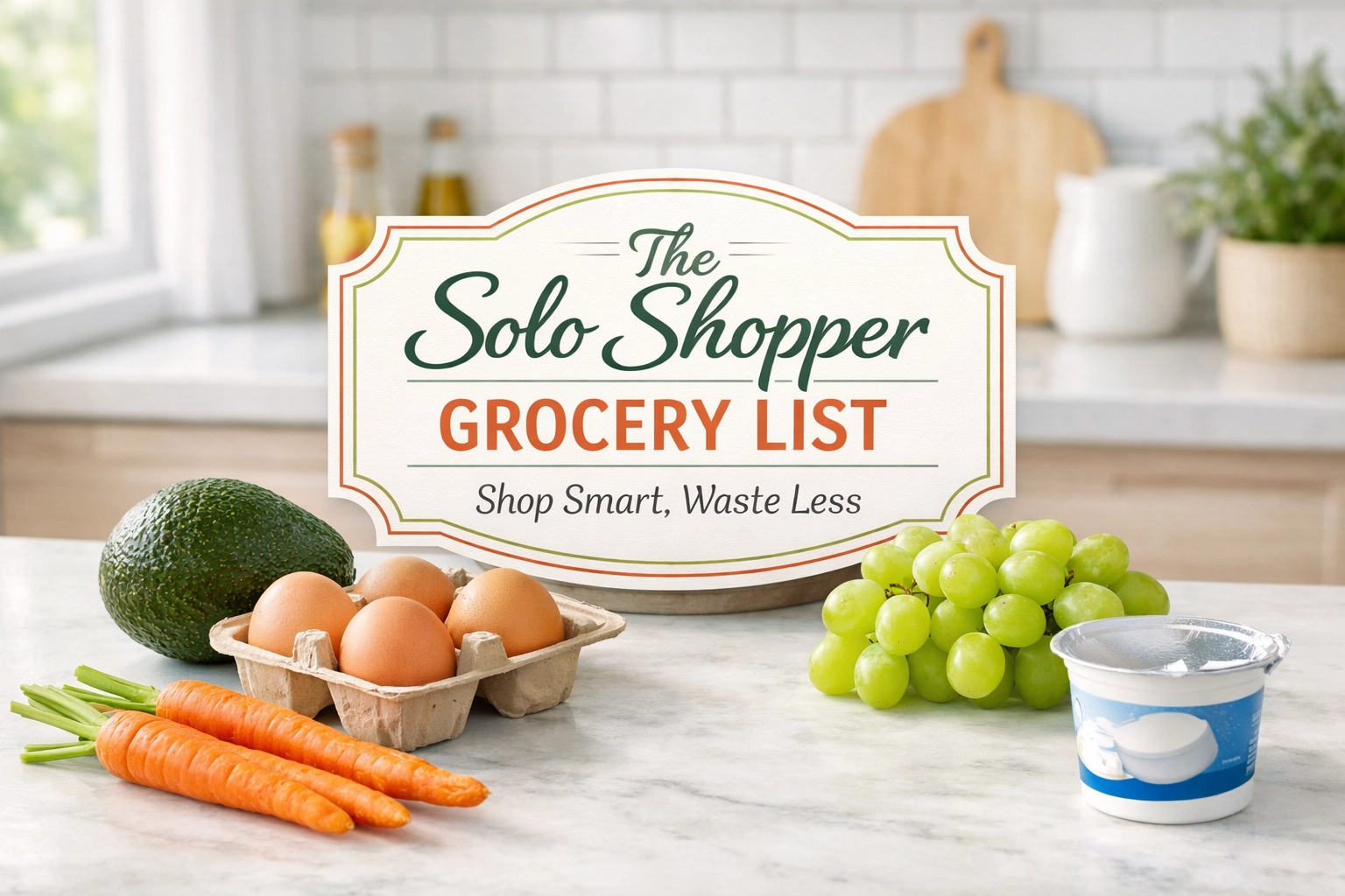 Grocery List for Someone Living Alone