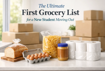 First Grocery List for a New Student Moving Out