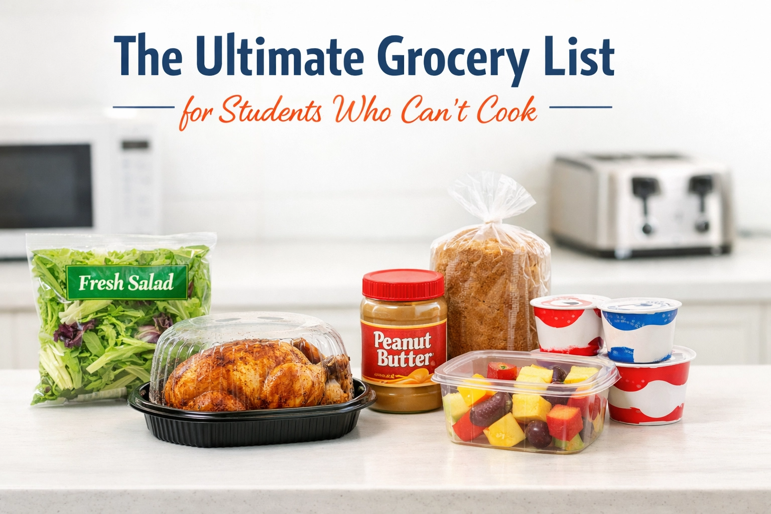Grocery List for Students Who Can’t Cook