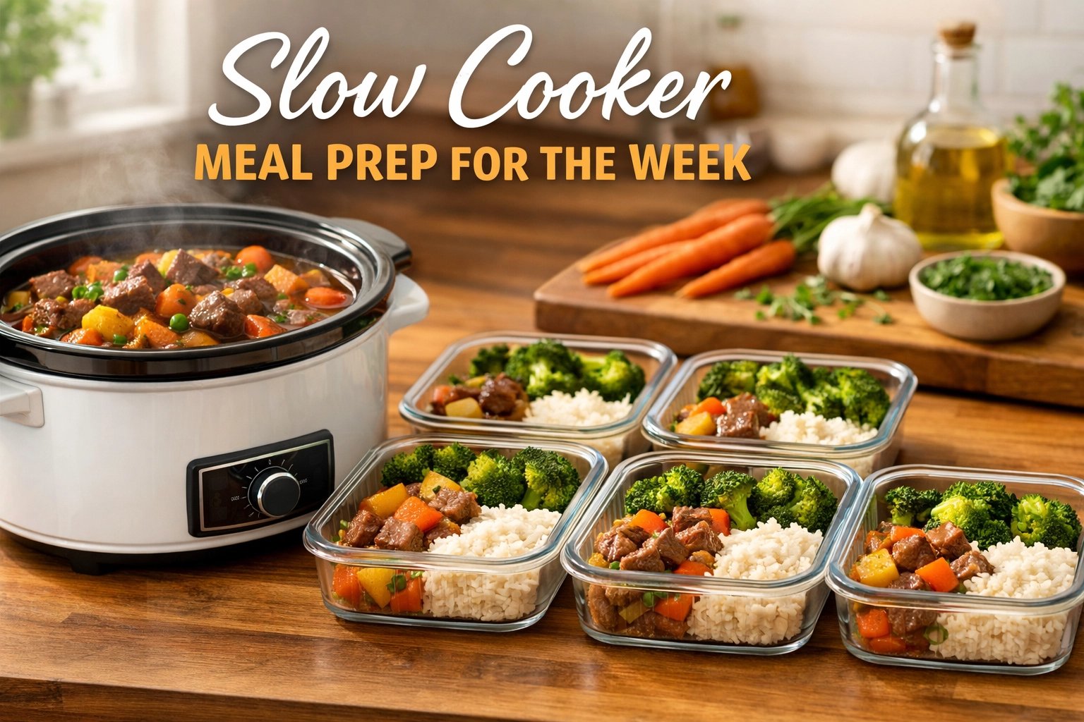 Slow Cooker Meal Prep for the Week
