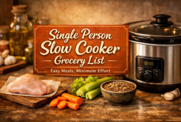 Single Person Slow Cooker Grocery List