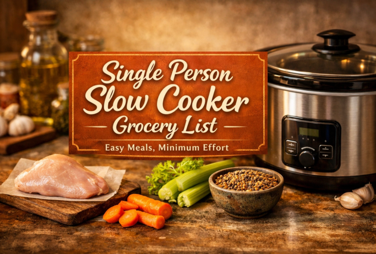 Single Person Slow Cooker Grocery List