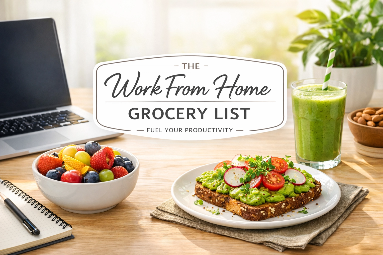 Grocery List for Work From Home Days