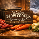 Winter Grocery List for Slow Cooker Meals