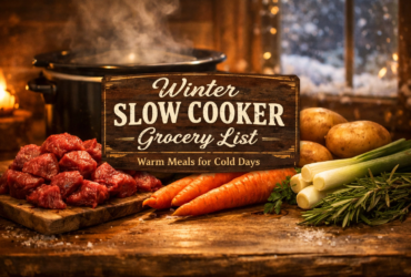 Winter Grocery List for Slow Cooker Meals