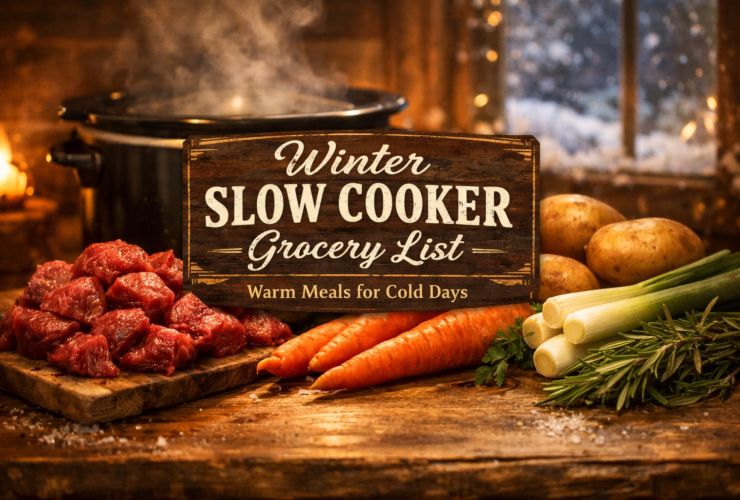 Winter Grocery List for Slow Cooker Meals