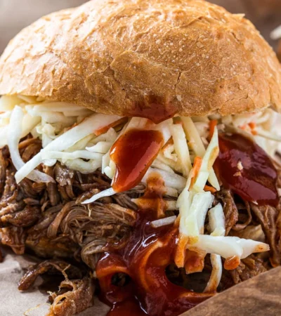 Slow Cooker Keto Pulled Pork with Cabbage Slaw