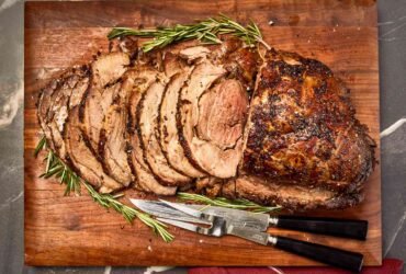 Slow Cooker Leg of Lamb with Rosemary and Garlic