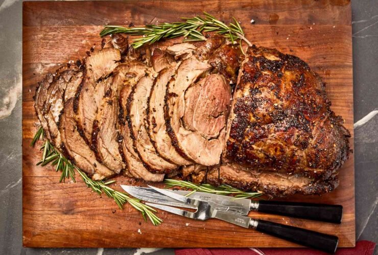 Slow Cooker Leg of Lamb with Rosemary and Garlic