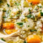 Slow Cooker Low Carb Chicken Soup with Cauliflower