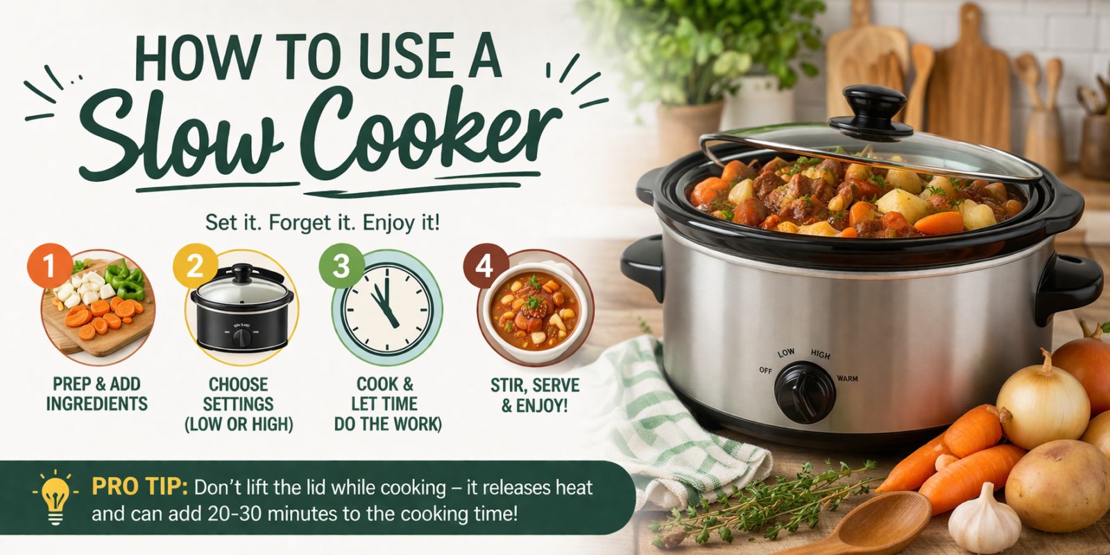 How to use a slow cooker