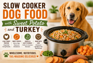 Slow Cooker Dog Food with Sweet Potato and Turkey