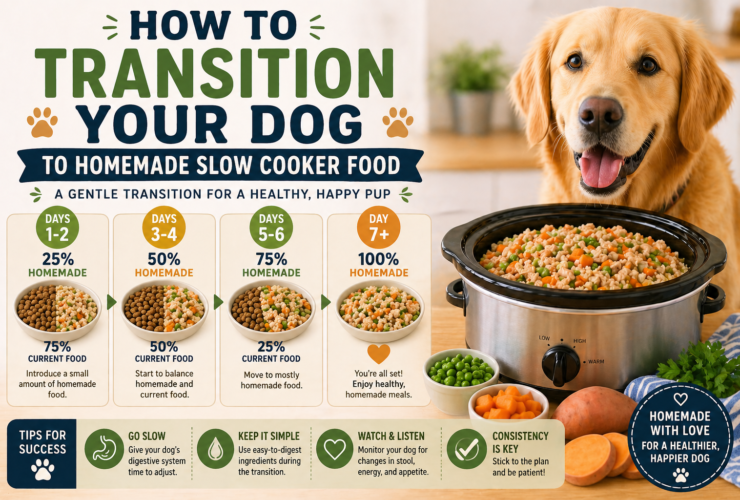 How to Transition Your Dog to Homemade Slow Cooker Food