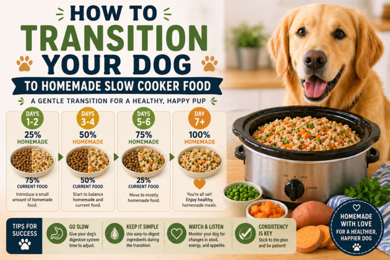 How to Transition Your Dog to Homemade Slow Cooker Food