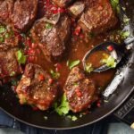 Slow Cooker Lamb Chops with Red Wine Sauce