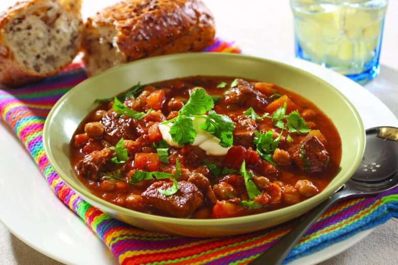Slow Cooker Lamb and Chickpea Soup