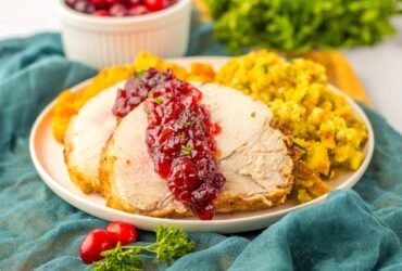 Slow Cooker Turkey Tenderloin with Cranberry Glaze