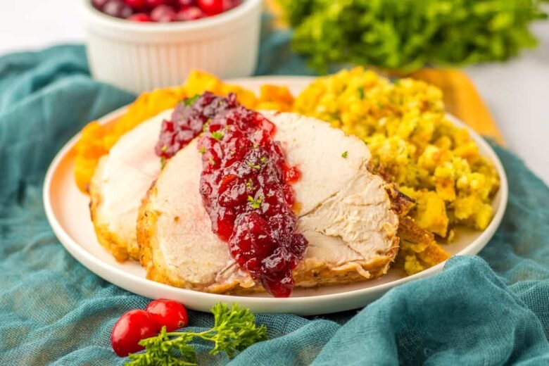 Slow Cooker Turkey Tenderloin with Cranberry Glaze