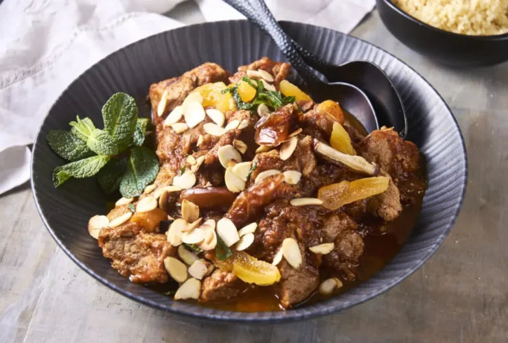 Slow Cooker Moroccan Lamb Tagine with Apricots