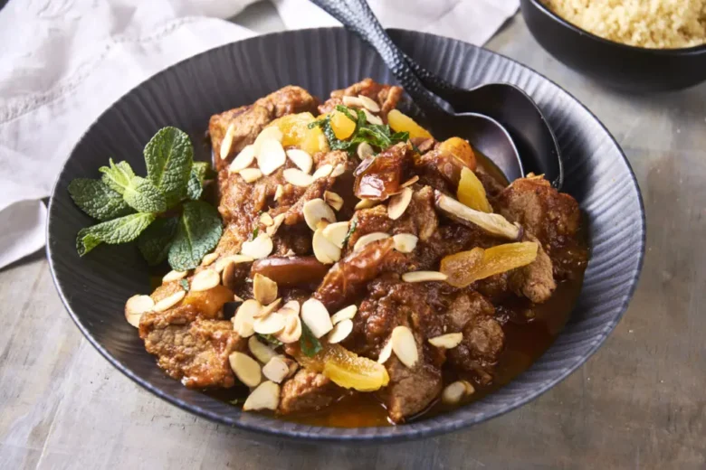 Slow Cooker Moroccan Lamb Tagine with Apricots