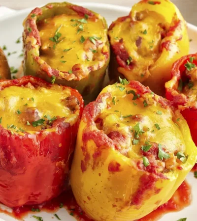 Slow Cooker Turkey Stuffed Peppers