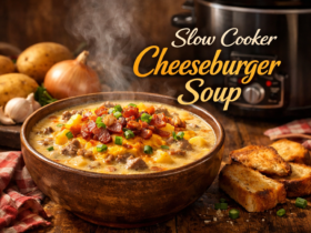 Slow Cooker Cheeseburger Soup