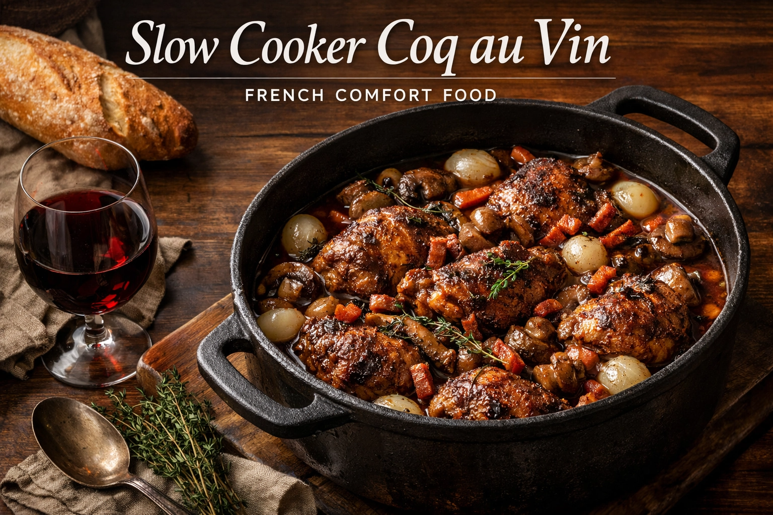 Coq au Vin Recipe Slow Cooker