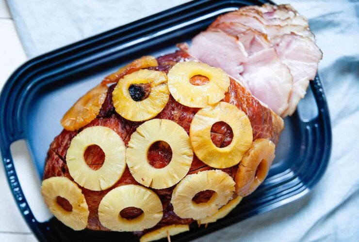 Slow Cooker Easter Ham with Pineapple Glaze