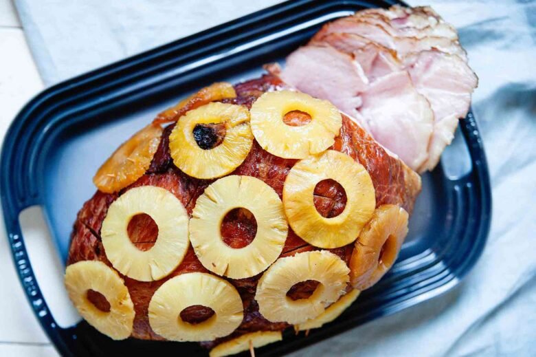 Slow Cooker Easter Ham with Pineapple Glaze